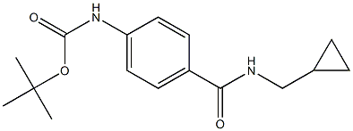 tert-butyl 4-{[(cyclopropylmethyl)amino]carbonyl}phenylcarbamate Structure