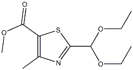 2-Diethoxymethyl-4-methyl-thiazole-5-carboxylic acid methyl ester 구조식 이미지