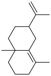 1,4a-dimethyl-7-prop-1-en-2-yl-3,4,5,6,7,8-hexahydro-2H-naphthalene 구조식 이미지