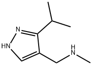 1H-Pyrazole-4-methanamine,  N-methyl-3-(1-methylethyl)- 구조식 이미지