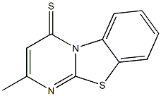 4H-Pyrimido[2,1-b]benzothiazole-4-thione,  2-methyl- 구조식 이미지