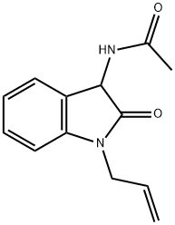 Acetamide,  N-[2,3-dihydro-2-oxo-1-(2-propen-1-yl)-1H-indol-3-yl]- 구조식 이미지