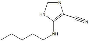1H-Imidazole-4-carbonitrile,  5-(pentylamino)- 구조식 이미지