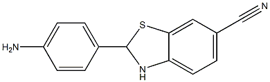 2-(4-AMINOPHENYL)-2,3-DIHYDROBENZO[D]THIAZOLE-6-CARBONITRILE 구조식 이미지