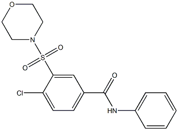 4-chloro-3-(4-morpholinylsulfonyl)-N-phenylbenzamide Structure
