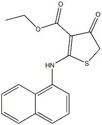 ethyl 2-(1-naphthylamino)-4-oxo-4,5-dihydrothiophene-3-carboxylate 구조식 이미지