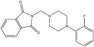 2-{[4-(2-fluorophenyl)-1-piperazinyl]methyl}-1H-isoindole-1,3(2H)-dione 구조식 이미지
