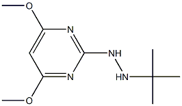 2-(2-tert-butylhydrazino)-4,6-dimethoxypyrimidine 구조식 이미지