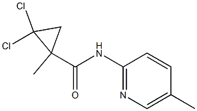 2,2-dichloro-1-methyl-N-(5-methyl-2-pyridinyl)cyclopropanecarboxamide 구조식 이미지