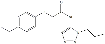 2-(4-ethylphenoxy)-N-(1-propyl-1H-tetraazol-5-yl)acetamide 구조식 이미지