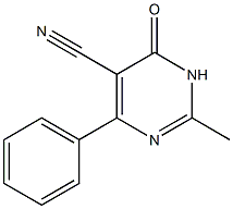 2-methyl-6-oxo-4-phenyl-1,6-dihydro-5-pyrimidinecarbonitrile Structure