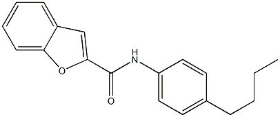 N-(4-butylphenyl)-1-benzofuran-2-carboxamide 구조식 이미지