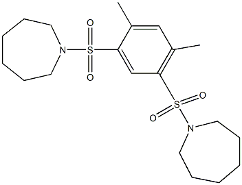 1-{[5-(1-azepanylsulfonyl)-2,4-dimethylphenyl]sulfonyl}azepane Structure