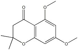 5,7-dimethoxy-2,2-dimethyl-2,3-dihydro-4H-chromen-4-one 구조식 이미지