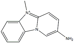 2-amino-5-methylpyrido[2,1-b]benzimidazol-5-ium 구조식 이미지