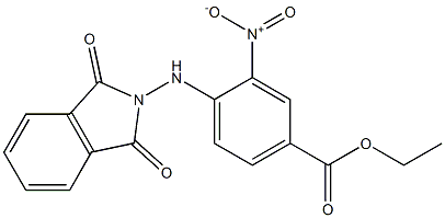 ethyl 4-[(1,3-dioxo-1,3-dihydro-2H-isoindol-2-yl)amino]-3-nitrobenzoate 구조식 이미지