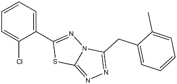 6-(2-chlorophenyl)-3-(2-methylbenzyl)[1,2,4]triazolo[3,4-b][1,3,4]thiadiazole Structure