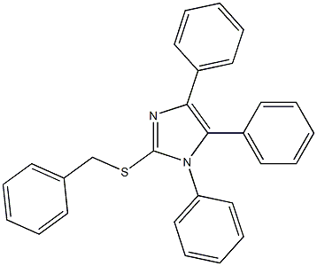 2-(benzylsulfanyl)-1,4,5-triphenyl-1H-imidazole Structure