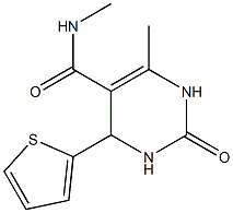 N,6-dimethyl-2-oxo-4-thien-2-yl-1,2,3,4-tetrahydropyrimidine-5-carboxamide 구조식 이미지