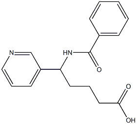 5-(benzoylamino)-5-(3-pyridinyl)pentanoic acid 구조식 이미지