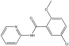 5-chloro-2-methoxy-N-(2-pyridinyl)benzamide 구조식 이미지