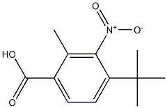 4-tert-butyl-3-nitro-2-methylbenzoic acid 구조식 이미지