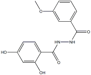 2,4-dihydroxy-N'-(3-methoxybenzoyl)benzohydrazide Structure