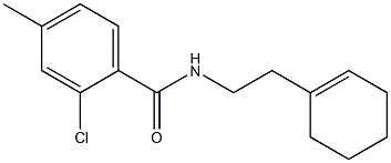 2-chloro-N-[2-(1-cyclohexen-1-yl)ethyl]-4-methylbenzamide Structure