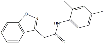 2-(1,2-benzisoxazol-3-yl)-N-(2,4-dimethylphenyl)acetamide 구조식 이미지