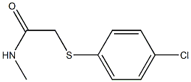 2-[(4-chlorophenyl)sulfanyl]-N-methylacetamide 구조식 이미지