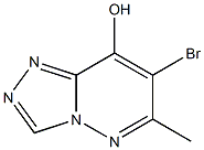 7-bromo-6-methyl[1,2,4]triazolo[4,3-b]pyridazin-8-ol 구조식 이미지
