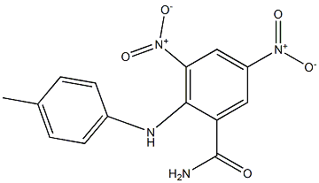 3,5-bisnitro-2-(4-toluidino)benzamide Structure