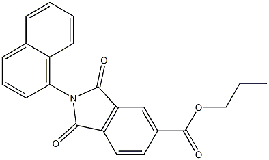 propyl 2-(1-naphthyl)-1,3-dioxo-5-isoindolinecarboxylate 구조식 이미지