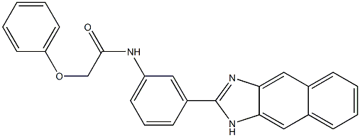 N-[3-(1H-naphtho[2,3-d]imidazol-2-yl)phenyl]-2-phenoxyacetamide 구조식 이미지