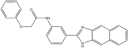 N-[3-(1H-naphtho[2,3-d]imidazol-2-yl)phenyl]-2-phenoxyacetamide Structure