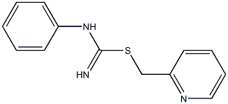 2-pyridinylmethyl N-phenylimidothiocarbamate Structure