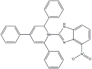 4-nitro-2-(2,4,6-triphenyl-1lambda~5~-pyridin-1-yl)-1H-benzimidazole Structure