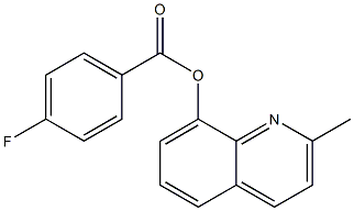 2-methyl-8-quinolinyl 4-fluorobenzoate Structure