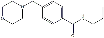 N-(sec-butyl)-4-(4-morpholinylmethyl)benzamide Structure