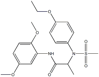 N-(2,5-dimethoxyphenyl)-2-[4-ethoxy(methylsulfonyl)anilino]propanamide Structure