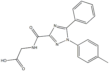 ({[1-(4-methylphenyl)-5-phenyl-1H-1,2,4-triazol-3-yl]carbonyl}amino)acetic acid Structure