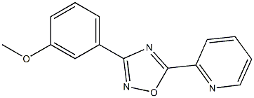 2-[3-(3-methoxyphenyl)-1,2,4-oxadiazol-5-yl]pyridine 구조식 이미지