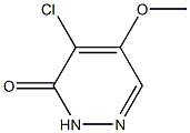 4-chloro-5-methoxy-3(2H)-pyridazinone Structure