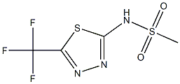 N-[5-(trifluoromethyl)-1,3,4-thiadiazol-2-yl]methanesulfonamide 구조식 이미지