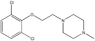 2,6-dichlorophenyl 2-(4-methyl-1-piperazinyl)ethyl ether 구조식 이미지