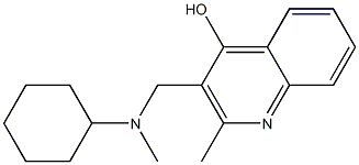 3-{[cyclohexyl(methyl)amino]methyl}-2-methyl-4-quinolinol Structure