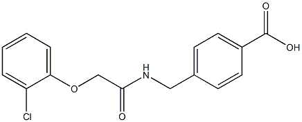 4-({[(2-chlorophenoxy)acetyl]amino}methyl)benzoic acid Structure