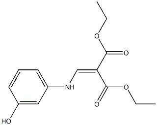 diethyl 2-[(3-hydroxyanilino)methylene]malonate Structure