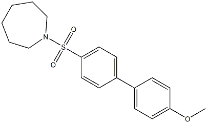 4'-(1-azepanylsulfonyl)[1,1'-biphenyl]-4-yl methyl ether Structure