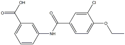 3-[(3-chloro-4-ethoxybenzoyl)amino]benzoic acid Structure